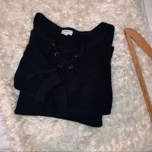 Black chunky sweater